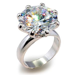 HIGH QUALITY 15CT CZ SOLITAIRE RING-sz 9